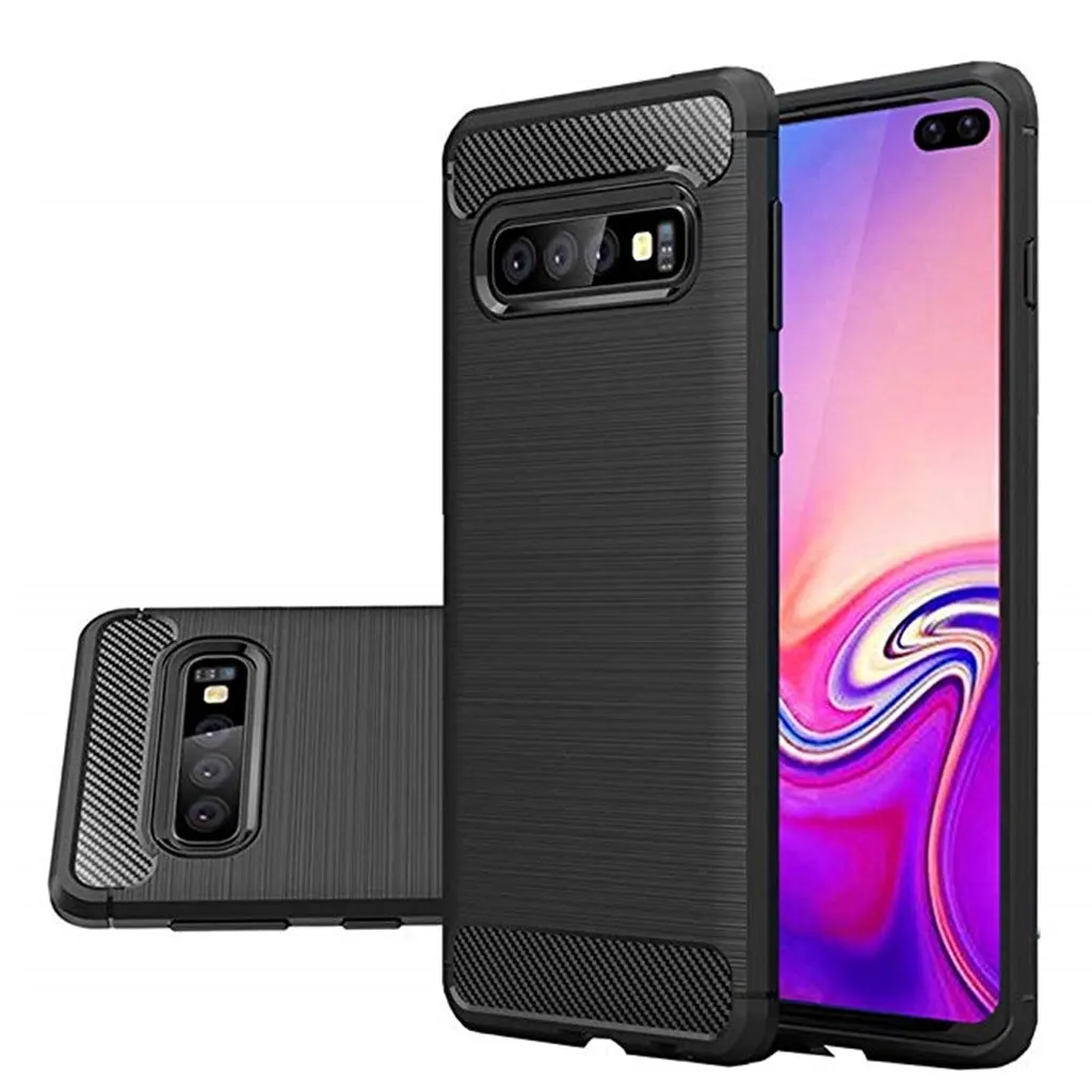 Чехол для телефона Samsung Galaxy S10 Plus 6 4 дюйма силиконовый гибридный чехол мягкий TPU #