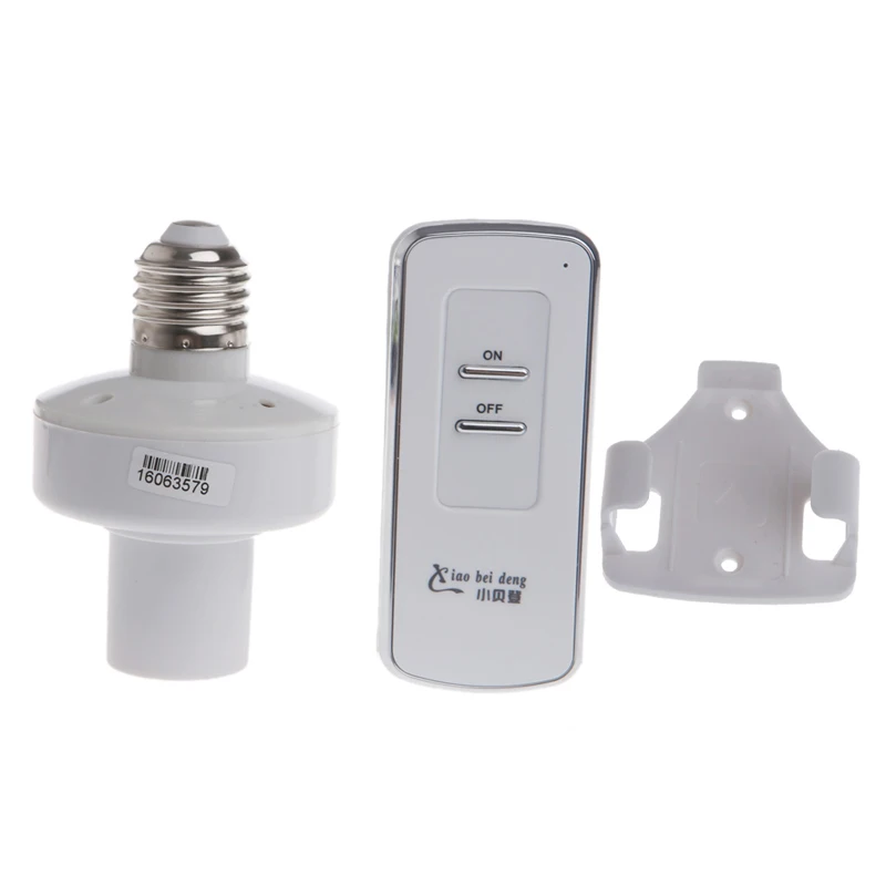 

Wireless Remote Control E27 Screw Light Lamp Bulb Holder Cap Socket Switch
