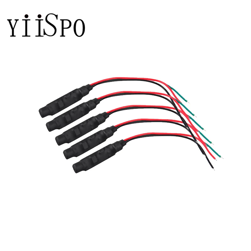 YiiSPO 5pcs/lot Free Shipping High Sensitive CCTV Microphone/ Audio Tiny Spy Microphone for CCTV Security Cameras