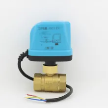 DC12V Электрический шаровой кран из латуни моторизованный шаровой клапан, шаровой клапан с электрическим приводом 2-ходовой клапан DN15 DN20 DN25 DN32 DN40 DN50