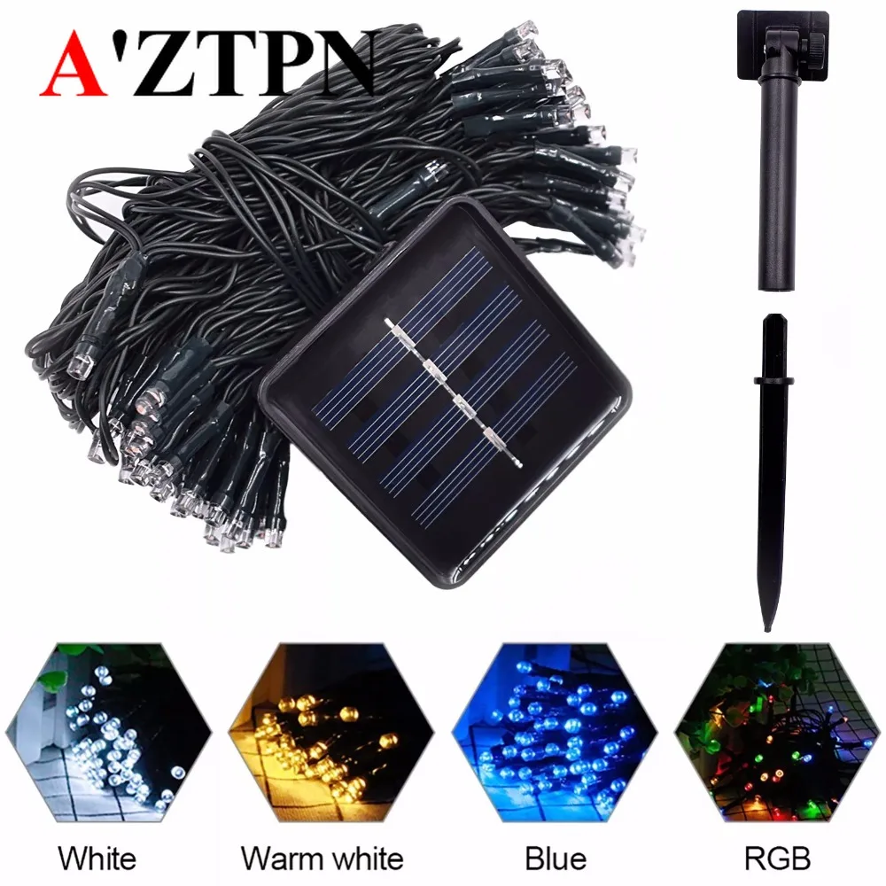

LED Solar String Fairy Lights outdoor Premium Quality Waterproof Solar Power 7 Colors For Christmas Holiday Party Yard Garden