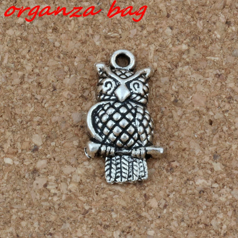 

Owl Charms Pendants 20Pcs/lot 12x22mm Antique Silver Fashion Jewelry DIY Fit Bracelets Necklace Earrings A-229
