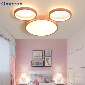 

Omicron Modern Aluminum Ceiling Lights Creative Cartoon Mickey Mouse Children Bedroom Lighting Household Lighting Tools