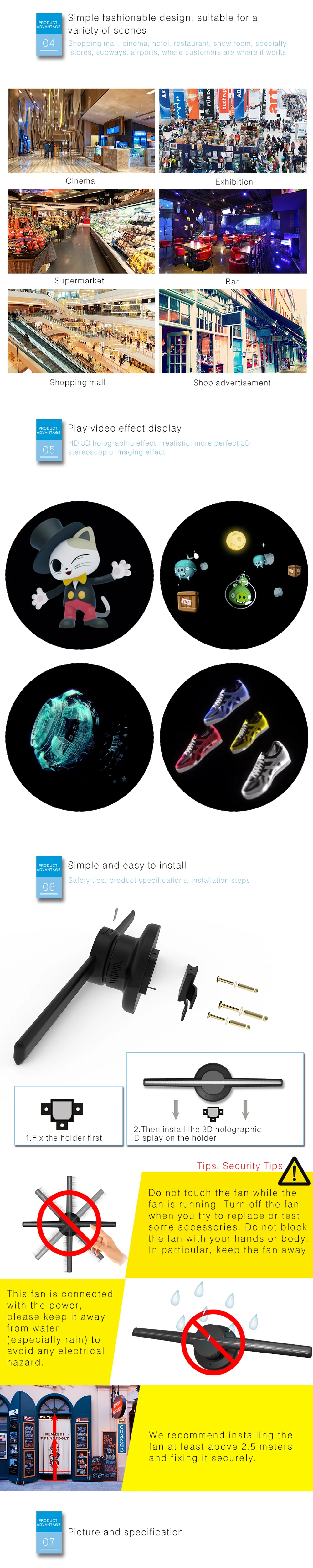 3D hologram Fan2