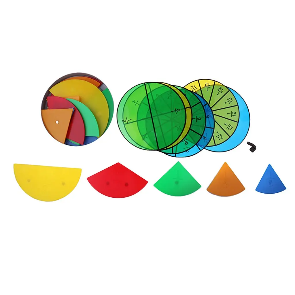 

Magnetic Fraction Teaching Material Tools Mathematical Toy Math Learning Educational Toys for Children Toddler Kids