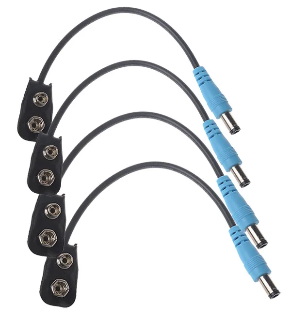 Caline 9 в кабель для аккумулятора используется для гитары педаль эффектов мужской гитарный кабель защелкивающийся разъем педаль эффект Мужской кабель аксессуары для гитары - Цвет: 5pcs