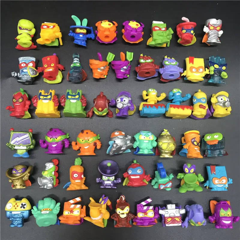 

HOT Superzings Series 1 2 3 Garbage Doll Rubber Cartoon Anime Action Figures Toy Collection Super zings Model toy