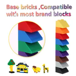 2 упаковки оптом база кирпичи Конические 1X2 маленькие строительные блоки 1 упаковка 1 цвет каждый пакет 100 г около шт. 96 шт. игрушка для детей