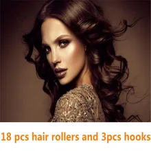 18 шт./компл. 55 см волшебный ролик для волос для завивки волос Пластик длинные Диаметр 2,5 см Magic для завивки волос волшебный ролик для волос спиральные бигуди