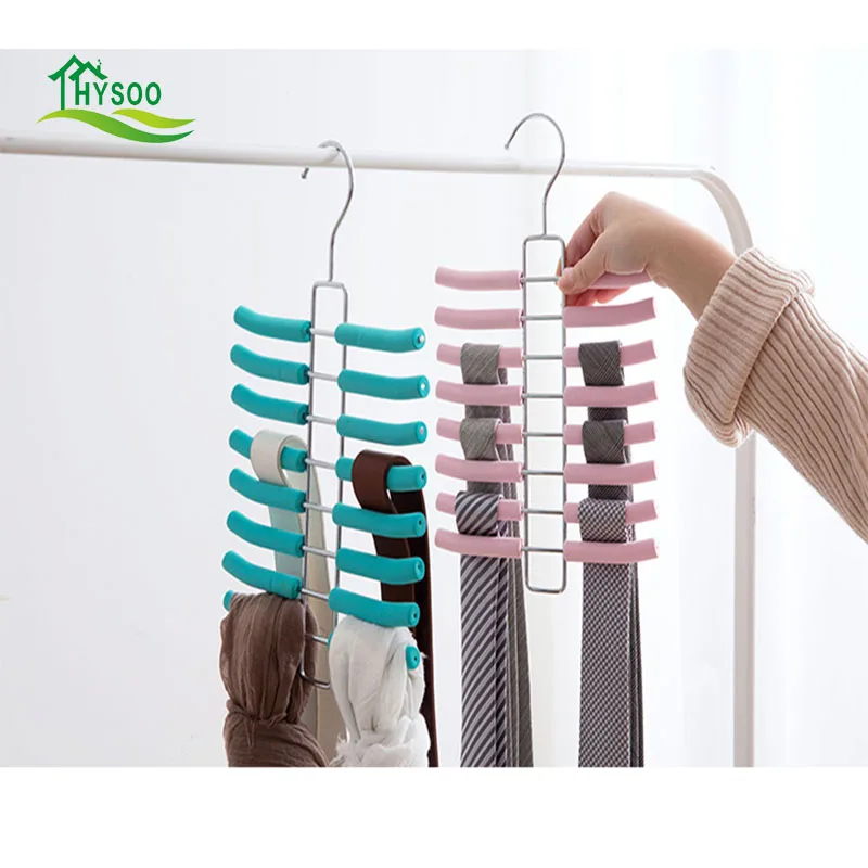 Sponge multilayer hanger scarves tie storage rack home scarf rack