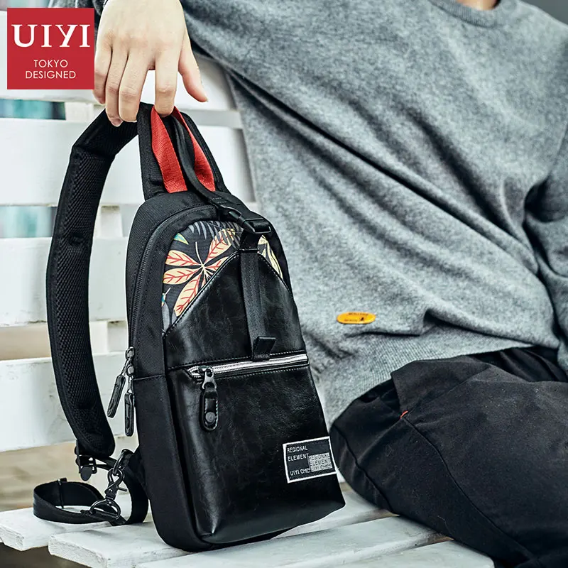 

UIYI Leather Crossbody Bags men Casual Messenger Bag Japanese original Chest Brand Designer Male Men's Shoulder Bag for Men bag