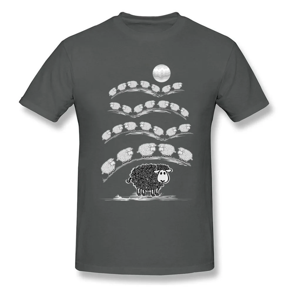 i am black sheep Pure Cotton Funny Tees High Quality Short Sleeve Men's Top T-shirts Print Summer Tee-Shirt O Neck i am black sheep carbon
