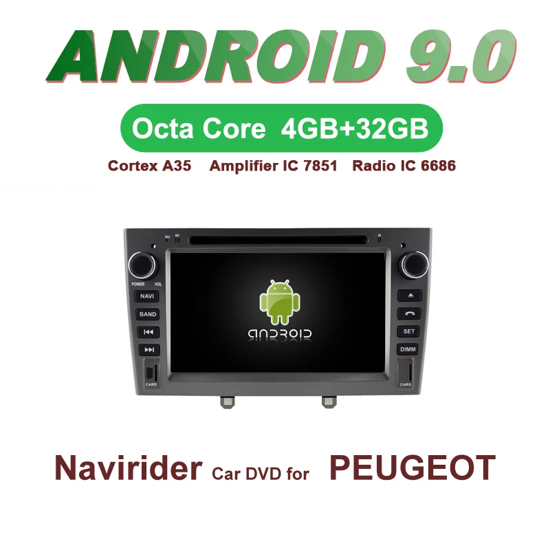 

OTOJETA Car GPS Android 9.0 Radio FOR PEUGEOT 408 308 308S 2011 Navigation integrated DVD Capacitive screen Support Mirror Link