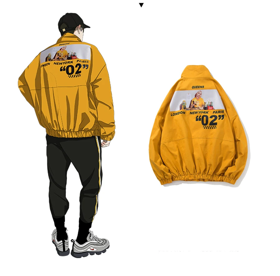 Autumn Men Jacket Casual Bomber Coat Japanese Streetwear Windbreaker Baseball Jacket Hip Hop Korean Clothes Men Jackets 50na04 Autumn Men Jacket Casual Bomber Coat Japanese Streetwear Windbreaker Baseball Jacket Hip Hop Korean Clothes Men Jackets 50na04