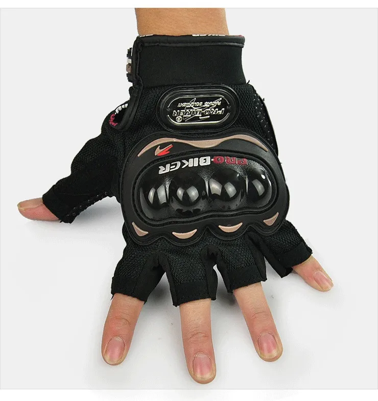 Motorcycle Gloves Outdoor Sports Half Finger Knight Riding Motorbike 3D