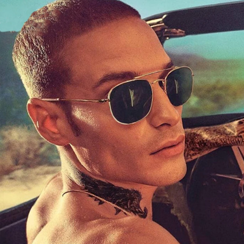 

2019 Fashion Brand design men women driving sunglasses 3136 3557 Mirror oculos Gafas G15 H2O Blue Gradient lens sun glasses rays