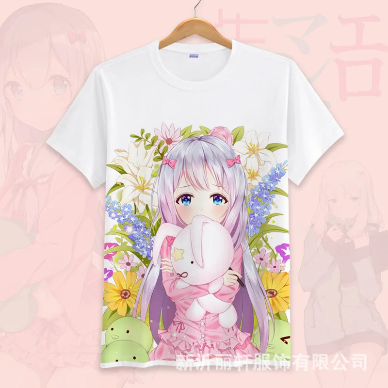 Японский аниме &quotEromanga-Sensei&quot унисекс для ролевых игр топы летние повседневные
