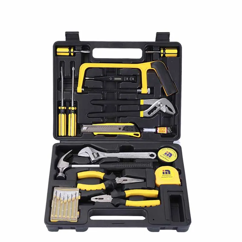 

New high quality carbon steel 22 pieces household multi-function repair hardware electrician woodworking manual hand tool sets