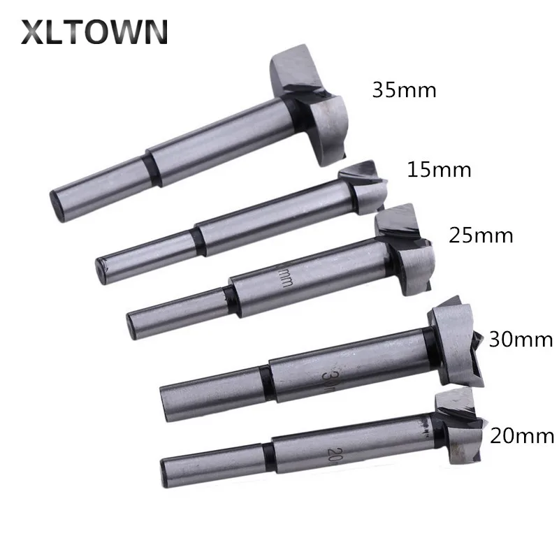 Xltown new 5pcs Woodworking Drill Punch Drill Bit Wood Slabs Flat Wings