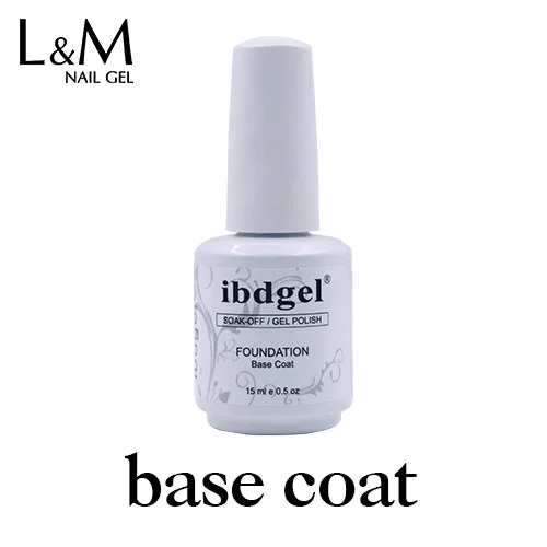 1 шт. гелату Новое поступление ibdgel брендовый Цветной Гель-лак для ногтей DIY 120 цветов замачиваемый Гель-лак для ногтей - Цвет: Base coat