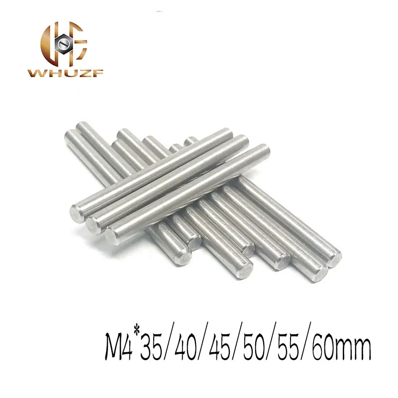 20 шт. M4 * 35/40/45/50/55/60 мм 304 Нержавеющая сталь GB119 резьбовой цилиндрический