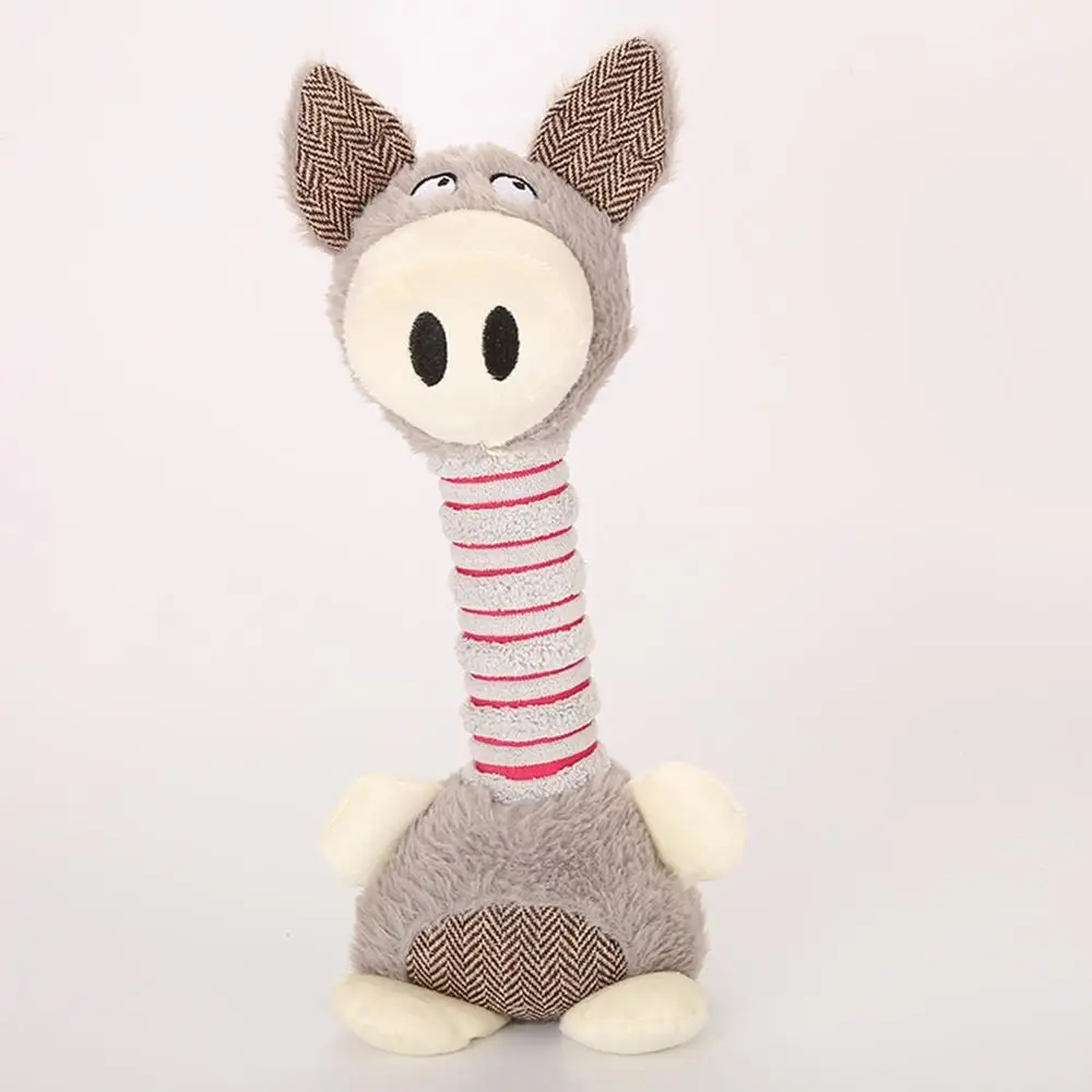 Popular Pet Dog Cat Fleece Durability Plush Funny Toys Squeak Chew Sound Toy Fit for All Pets Bear Pig | Дом и сад