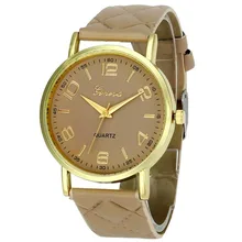 New Women Bracelet Watch Geneva Famous brand Ladies Faux Leather Analog Quartz Wrist Watch Clock Women relojes mujer