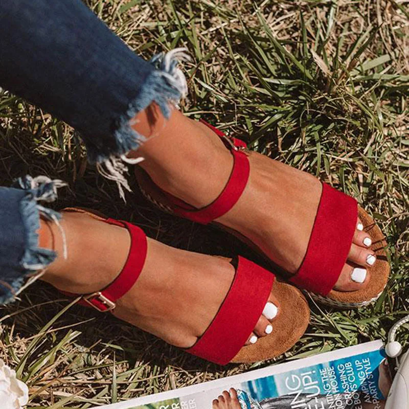 Женские босоножки Новинка 2019 года Босоножки на платформе 4 см chaussures femme