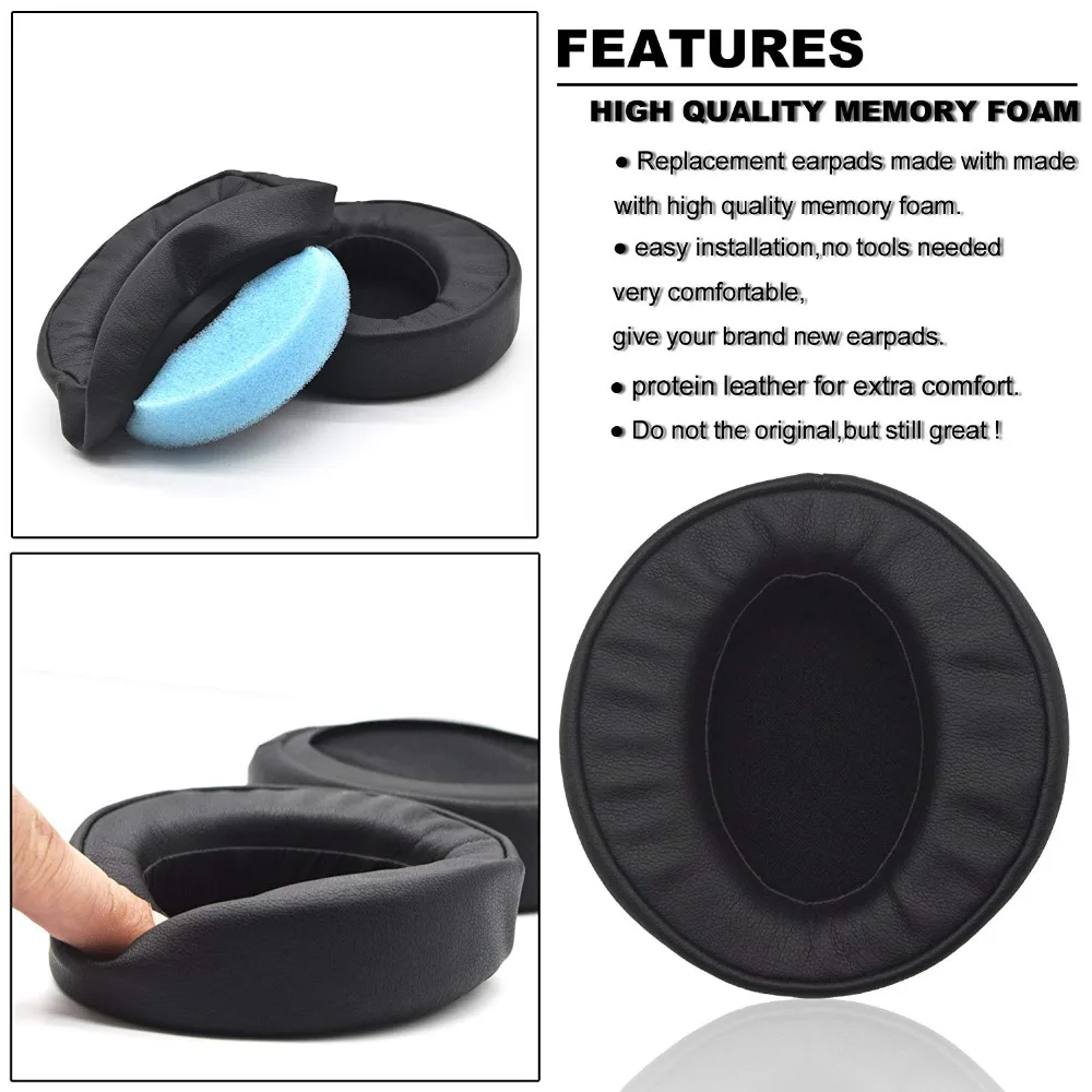 Replacement Ear Pads Earpuds Ear Cushions Cover for Sony MDRXB950BT Headphones