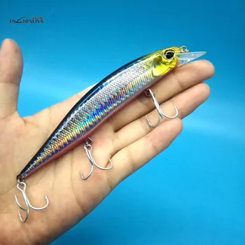 

TSURINOYA 5PCS/LOT Suspend Minnow fishing lure 19.5g/12cm 5colors depth 1.5m Long Casting Artificial Bait Wobblers Bass lure