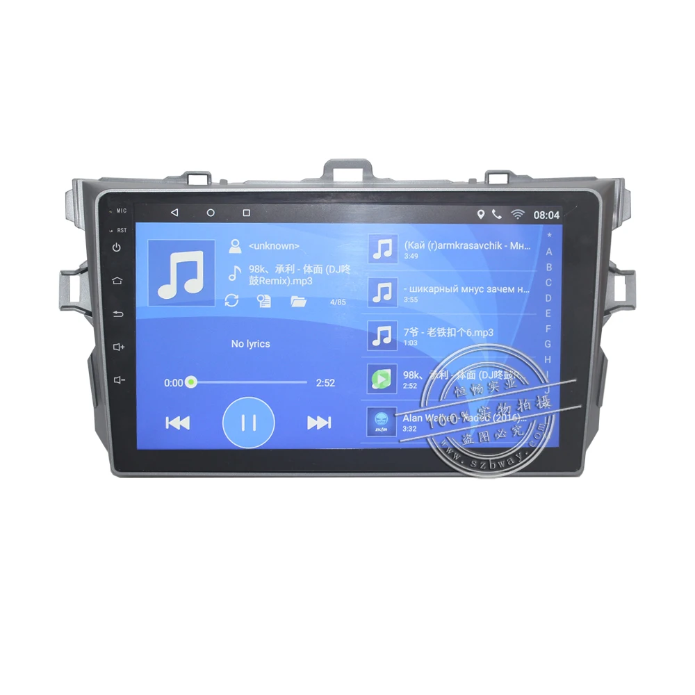 Cheap HACTIVOL 9" car radio for TOYOTA COROLLA 2007 2008 2009 2010 2011 android 7.0 car dvd player with bluetooth,1G RAM 16G ROM 16