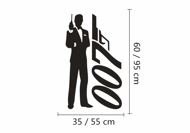 T080016-James-Bond-007-film-Wall-Stickers-superhero-decorative-wall-sticker-children-room-wall-stickers-eco (2)