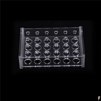 

Test Tubing Rack Holder 11mm Dia School Supply Lab Equipment Plastic 24 Holes 1.5ml Clear Centrifugal Test Tube