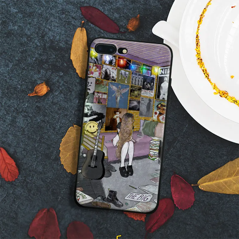

Rock girl room Drawing Art Coque Tpu Soft Silicone Phone Case Cover Shell For Apple IPhone 5 5s SE 6 6s 7 8 Plus X 10