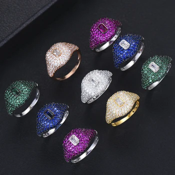 

GODKI Spring Collection Luxury Stackable Chic Rings For Women Wedding Cubic Zircon Engagement Dubai Bridal Statement Finger Ring