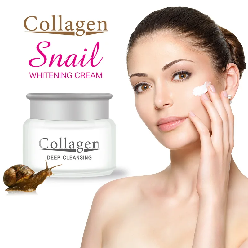 

Snail face cream hyaluronic acid moisturizer anti Wrinkle anti aging nourishing collagen snail serum day cream skin care product