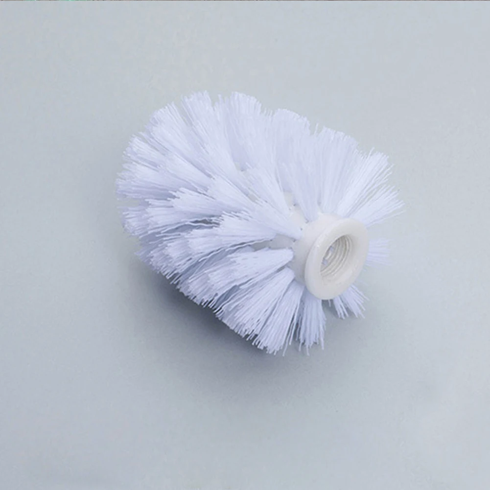 

White Toilet Brush Holder Replacement Bathroom WC Clean Spare Accessories Cleaning Brush for Toilet