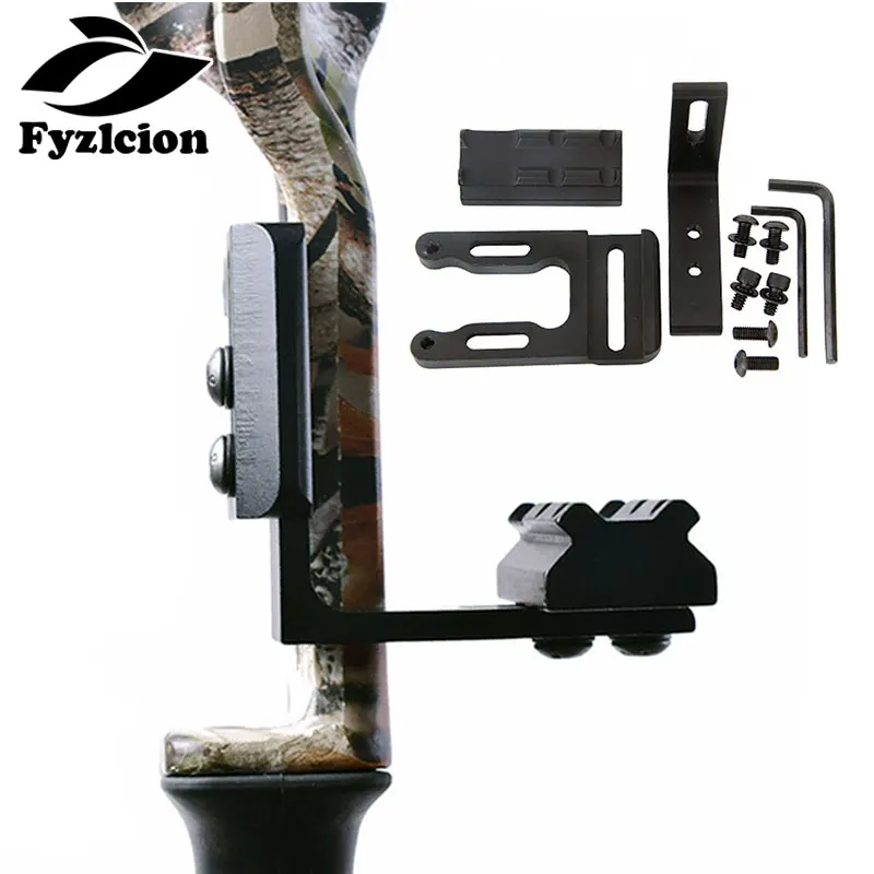 

Archery CNC Bow Sight Scope Picatinny Bracket Mount for Hunting Red Dot Laser Sight Reflex Sight Fits Compund Bow Recurve Bow