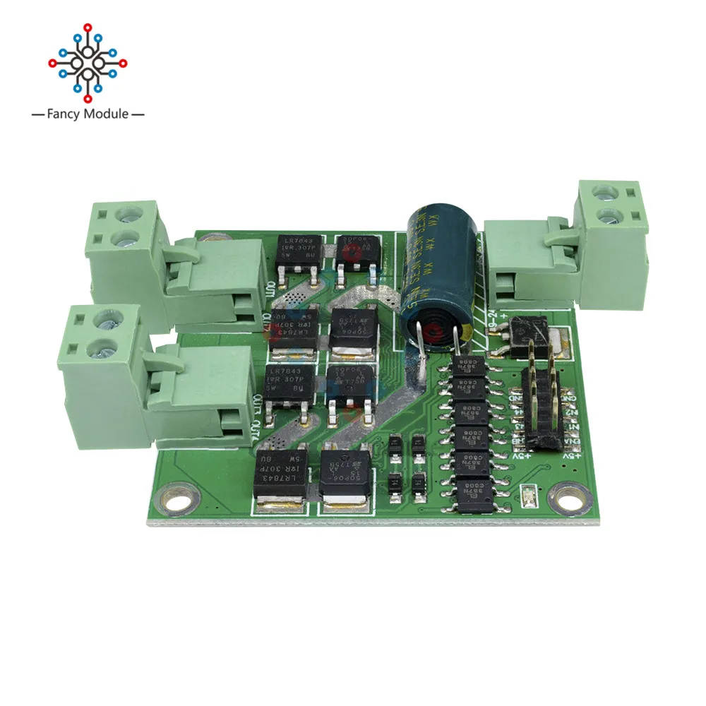 Двойной двигатель постоянного тока драйвер Модуль Хлеб доска H Мост L298 чипы управляемая логика DC 12-24 в 7 A 160 Вт