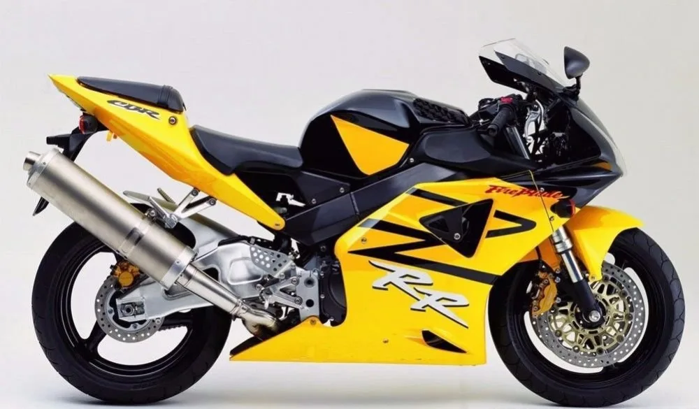 

Yellow Black ABS Plastic Mold Complete Motorcycle Injection Fairing Kit Bodywork for 2002-2003 Honda CBR900RR 900 RR CBR 954