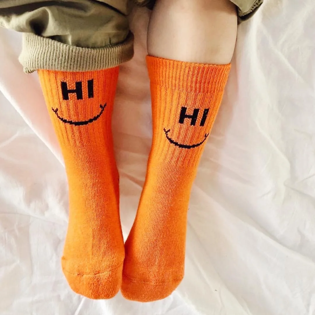 Buy Fun Orange Cute Baby Knee Socks Newborn Infant