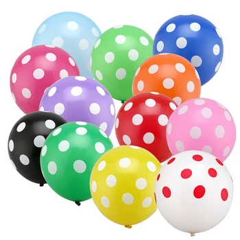 

10pcs/lot 12inch Latex Polka Dot Balloons Wedding Birthday Party Balloon Decoration Wholesale Decoration Globos Balloon Supplies