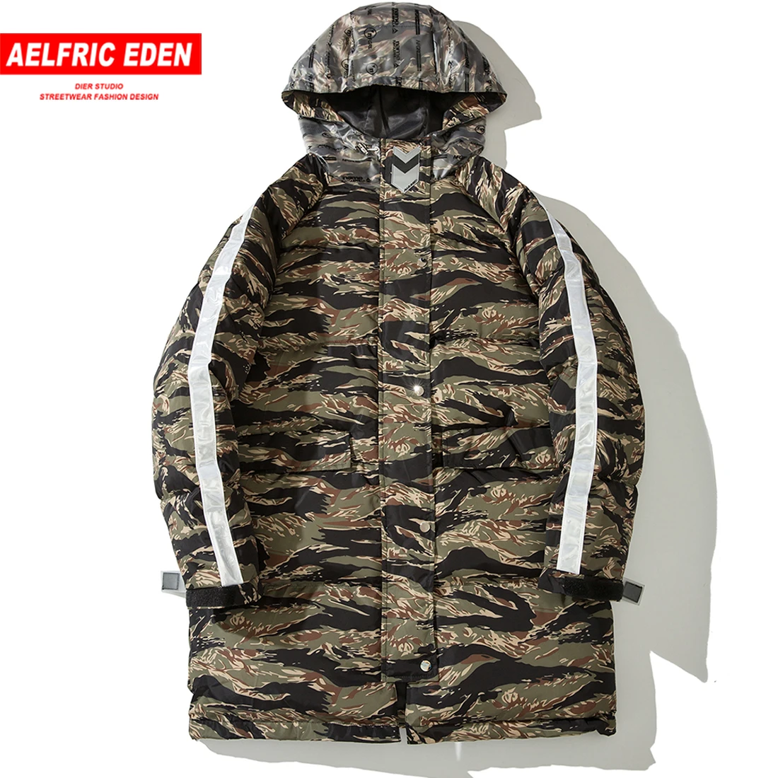 

Aelfric Eden Harajuku Hoodies Mens Parkas Winter Clothes 2018 New Fashion Hip Hop Personality Warm Long Jackets and Coats Wa46