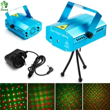 Doxa 1PC LED Laser Projector Dj Voice activated Xmas Party Club Lamp Stage Lighting Disco Light