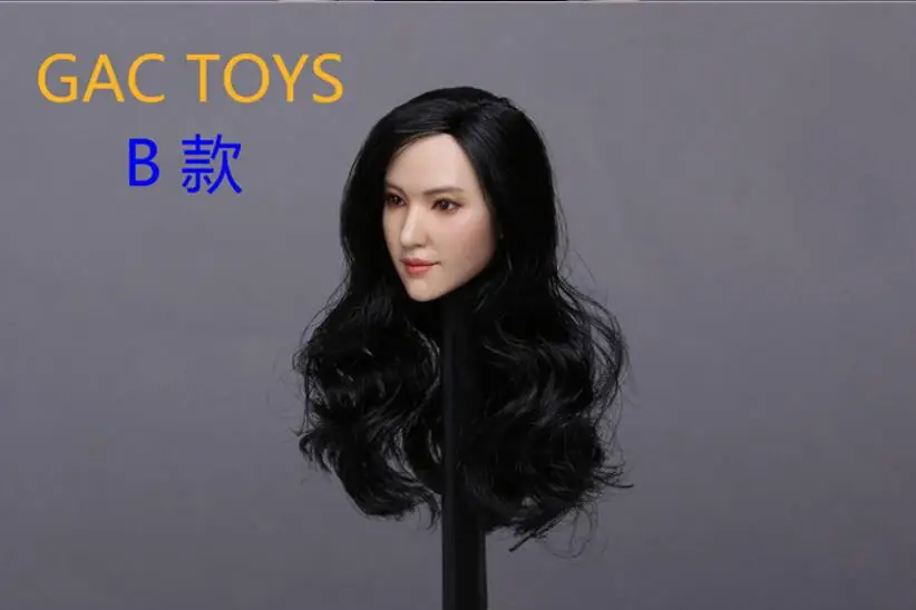 GACTOYS 1/6 GC015A B Liu Yifei Кристалл Liu звезда черная голова для волос лепить Ffigure