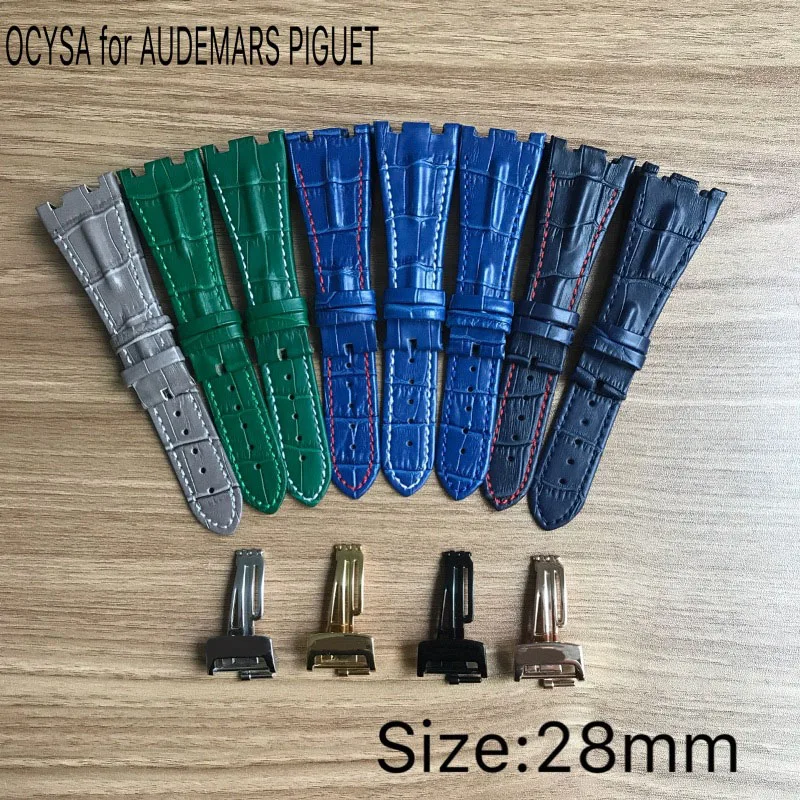 OCSYA 28mm Luxury watch High quality genuine Gray Green Blue dark