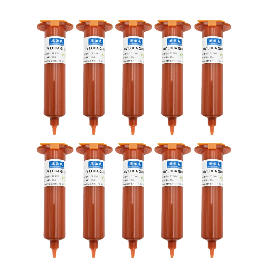 

10pcs/lot 30ml TP-2500 UV glue liquid optical clear adhesive tp 2500 uv glue tp2500 for touch screen for samsung galaxy iPhone