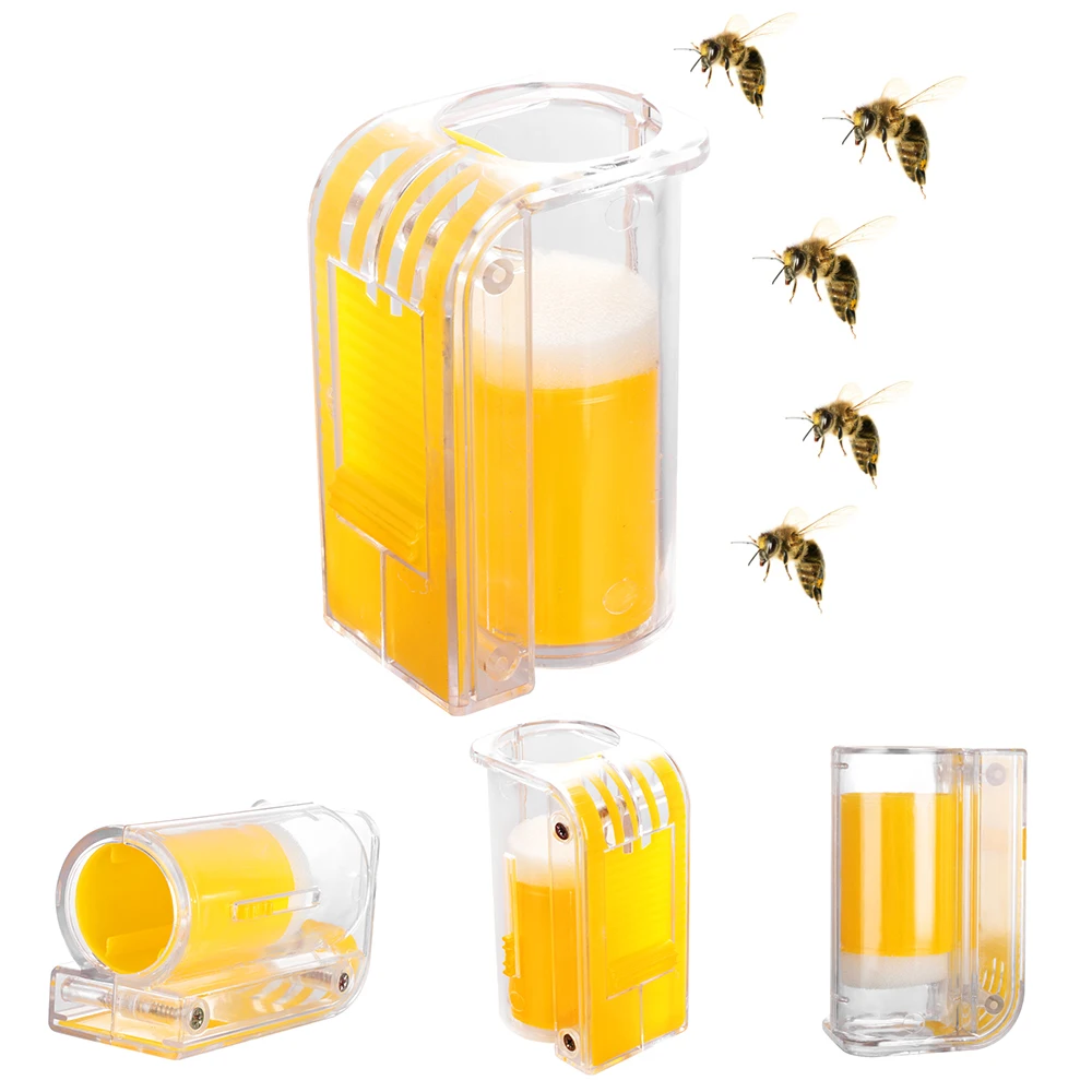 

1PC Bee Queen Marking Catcher Plastic One Handed Marker Bottle Anti-Leakage Plush Beekeeper Tool Garden Queen Bee Catcher Equip