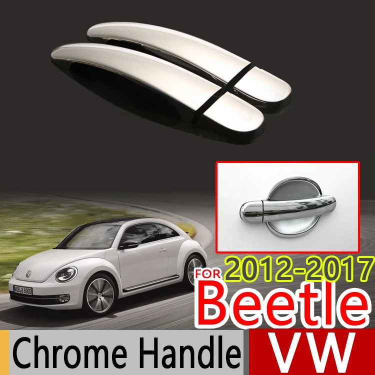 Cubiertas de manija de puerta cromadas para Volkswagen Beetle, accesorios de estilo de coche, 2012, 2017, 2013, 2 uds.|handle cover|cover cover - AliExpress