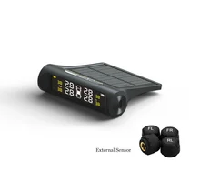 TPMS Car detector Tire Pressure Monitoring System TY03 Solar Energy Display 4 External Sensor Auto Alarm System Diagnostic tool